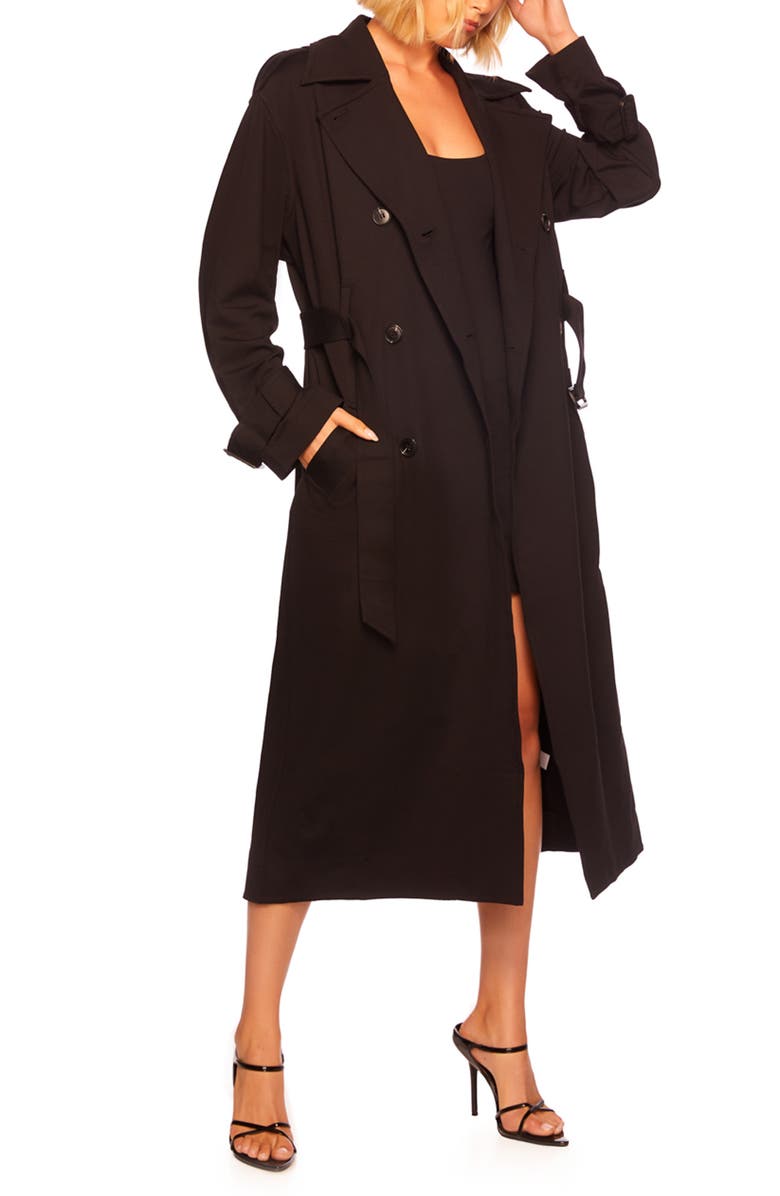 Susana Monaco Signature Stretch Trench Coat, Main, color, 