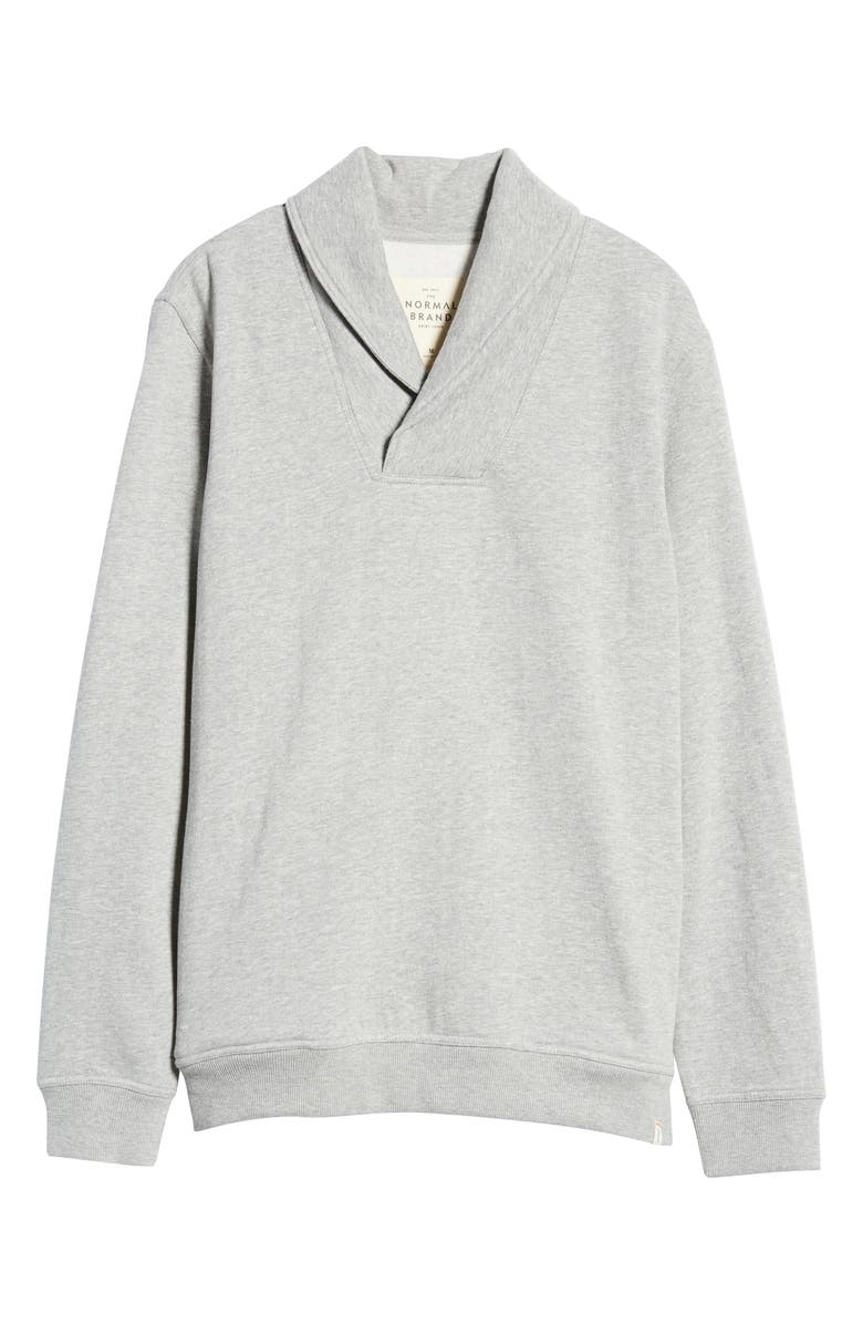 The Normal Brand Fairweather Shawl Collar Sweatshirt, Alternate, color, 