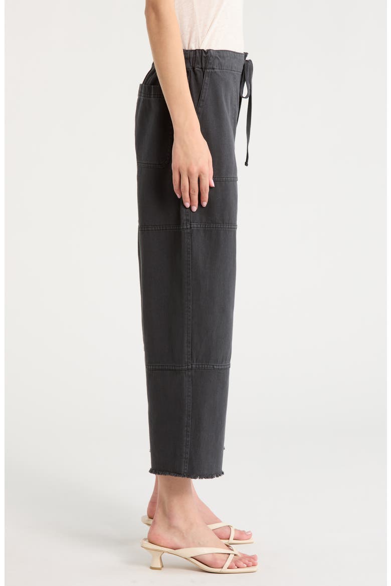 Drawstring Beach Pants, Alternate, color, WASHEDBLACK