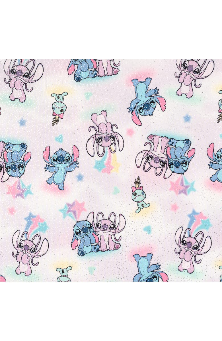 Disney Lilo & Stitch Sleeveless Gymnastics One Piece Romper, Alternate, color, White Stitch Angel