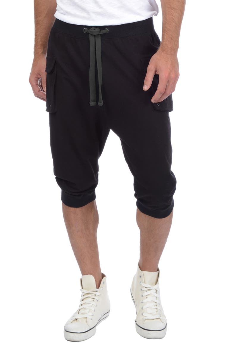 Crop Cargo Pants, Main, color, BLACK