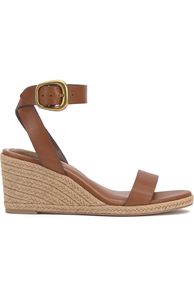 Vince Camuto Felia Wedge Sandal, Alternate, color, Mid Brown