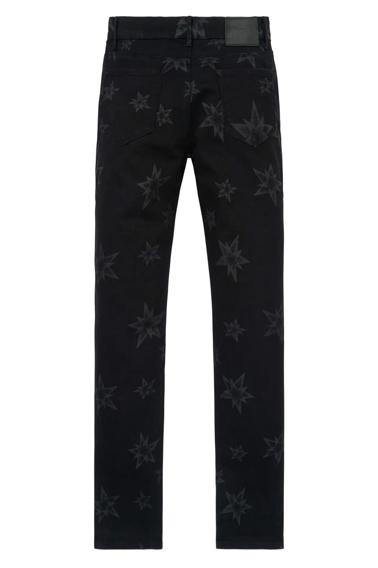 Bryant Allover Star Skinny Jeans, Alternate, color, BLACK ALLOVER STAR