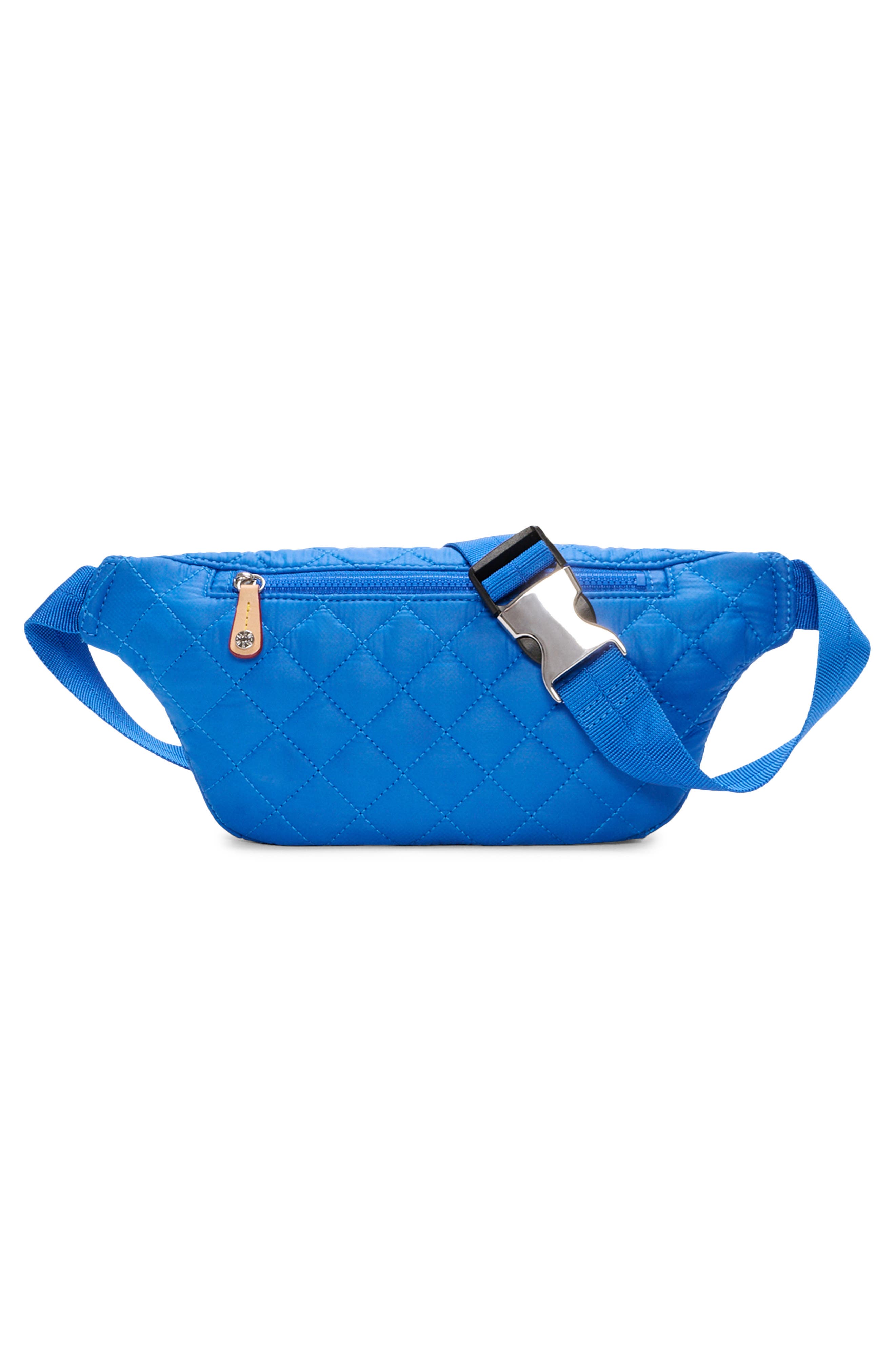 Small Metro Quilted Nylon Sling Bag, Alternate, color, SURF BLUE