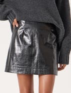 Hush Crackle Patent Mini Skirt