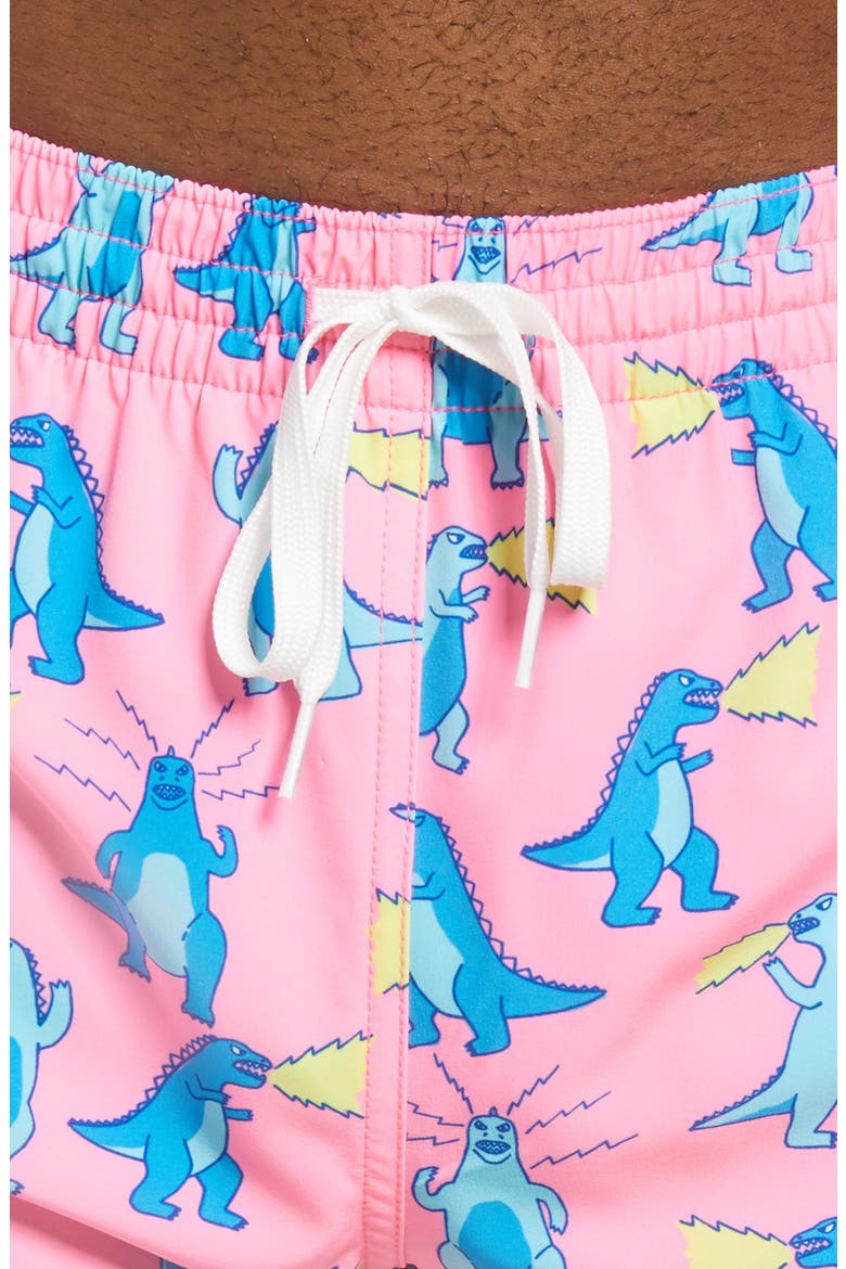 The Hear Me Roars 5 1/2-Inch Swim Trunks, Alternate, color, PINK