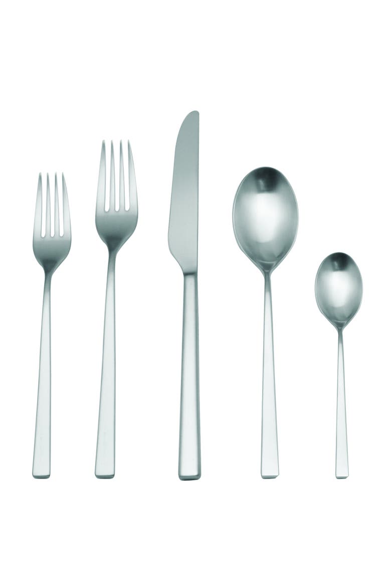 Atena Flatware Set - 20 Pieces, Main, color, Ice Silver