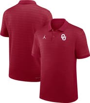 Jordan Brand Men's Jordan Brand Crimson Oklahoma Sooners 2025 Early Season Coaches Sideline Victory Stripe Performance Polo