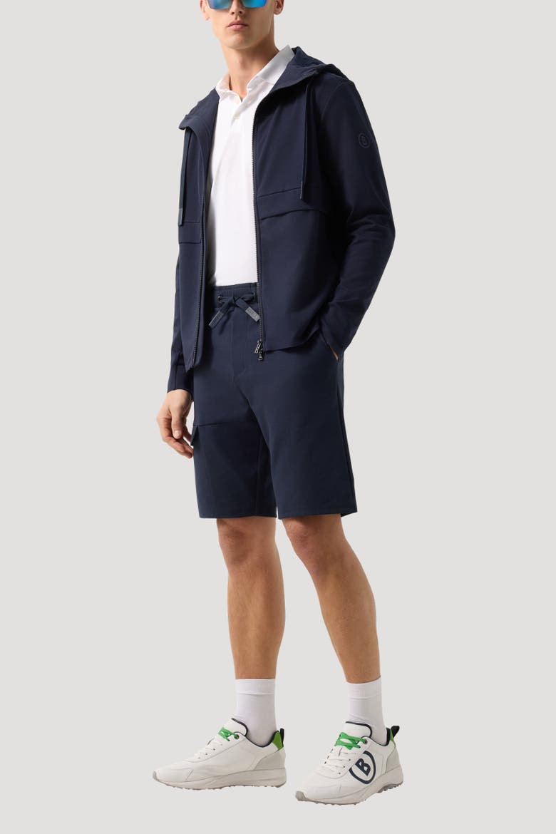 Denny Cargo Sweatshorts, Alternate, color, Navy blue