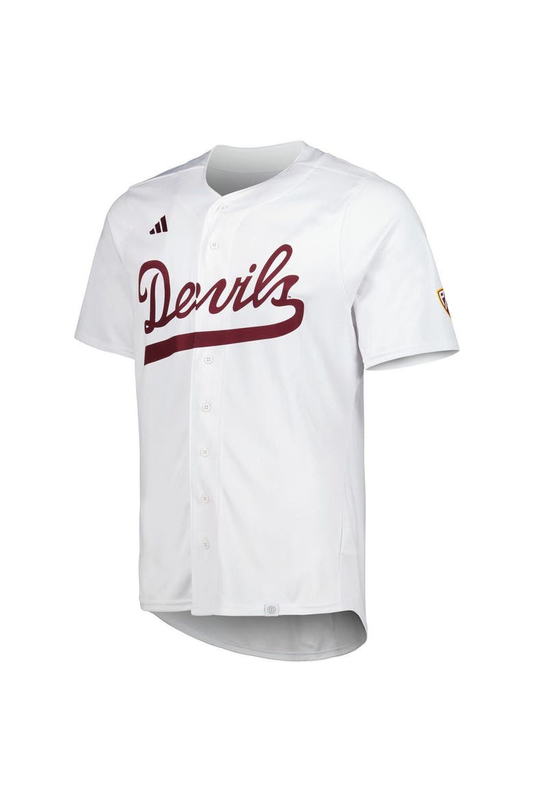 Men's adidas White Arizona State Sun Devils Team Baseball Jersey, Alternate, color, White