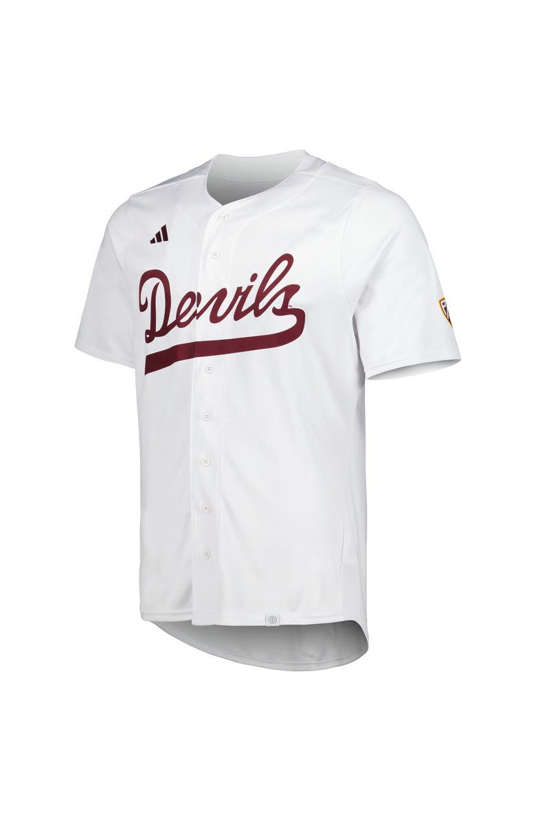 adidas Men's adidas White Arizona State Sun Devils Team Baseball Jersey, Alternate, color, White