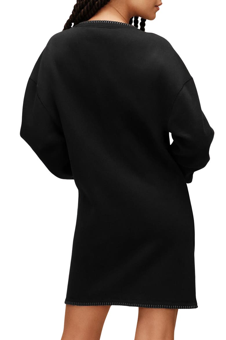 Classic Tulip Mini Dress, Alternate, color, BLACK