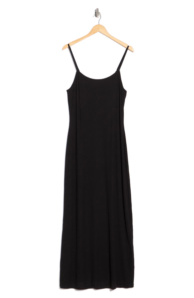NORDSTROM RACK Tranquility Maxi Nightgown, Main, color, Black