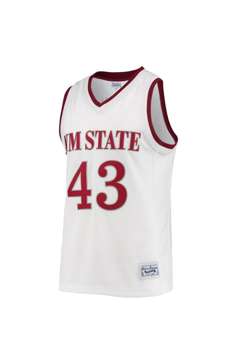 Retro Brand Men's Original Retro Brand Pascal Siakam White New Mexico State Aggies Alumni Commemorative Replica Basketball Jersey, Alternate, color, 