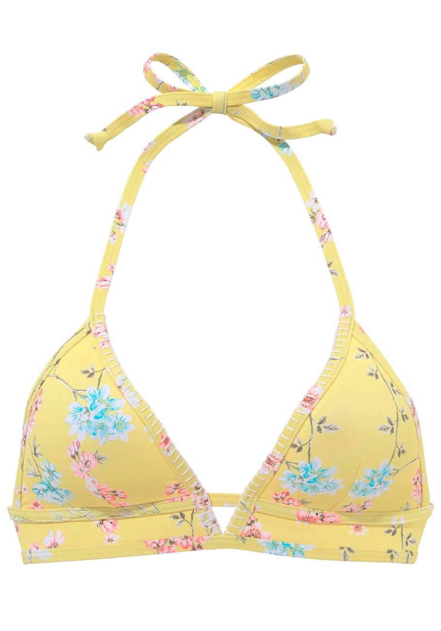LASCANA Plunge Triangle Bikini Top Bra-sized (Women) | Nordstrom