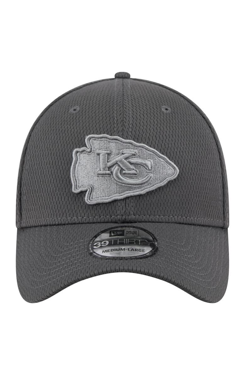 New Era Men's New Era Graphite Kansas City Chiefs Main 39THIRTY Flex Hat, Alternate, color,