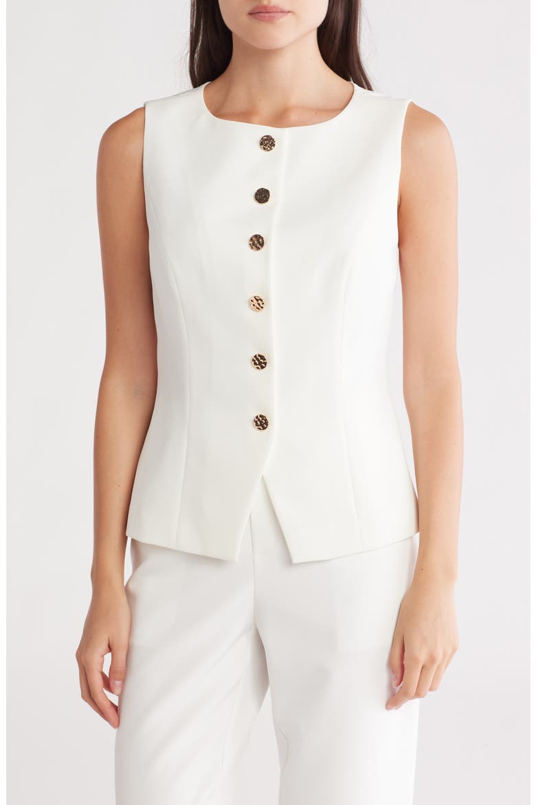 Scoop Neck Vest, Main, color, OFF WHITE