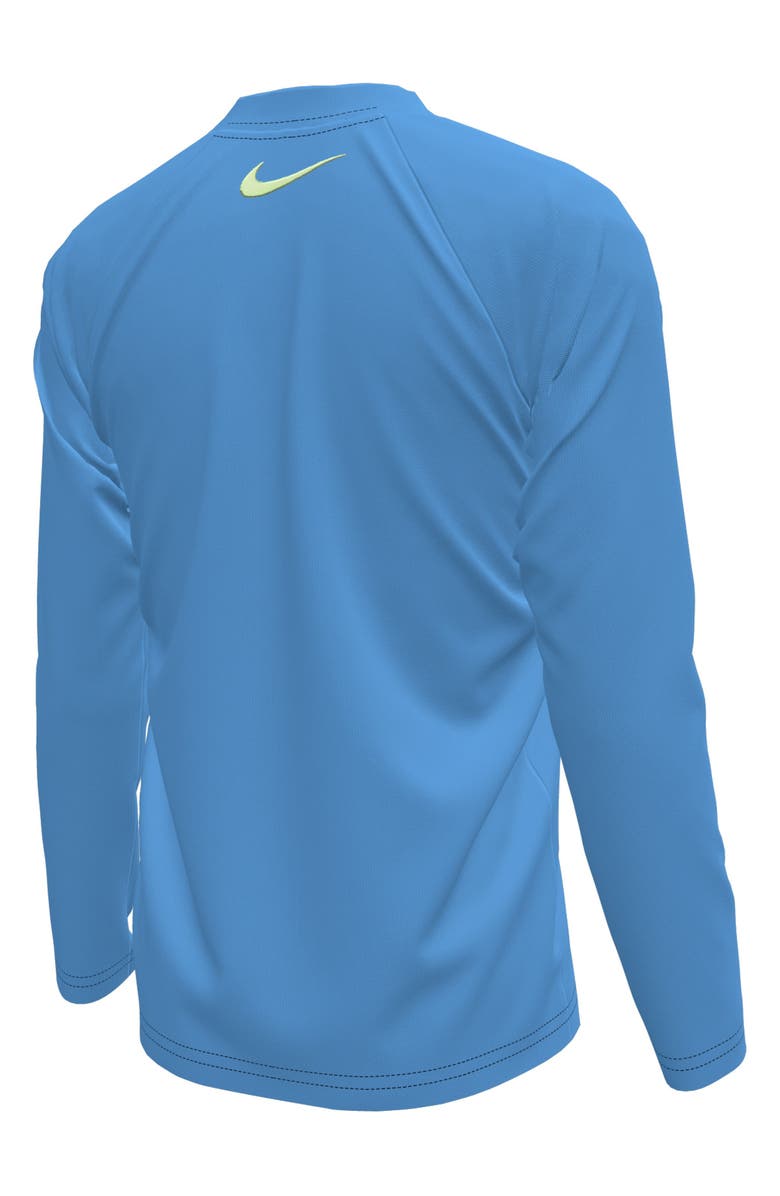 Nike Kids' Zip Hydroguard Swim T-Shirt, Alternate, color, University Blue