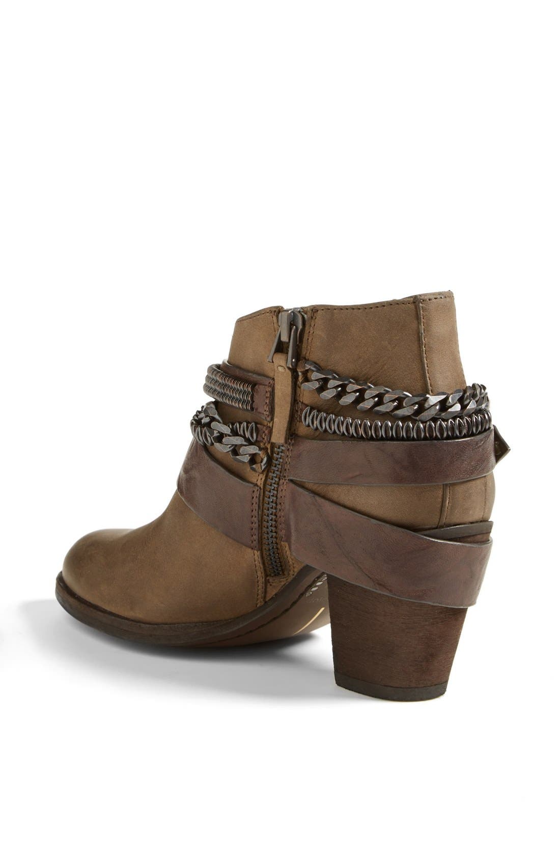 'Yazmina' Leather Bootie, Alternate, color, OLIVE