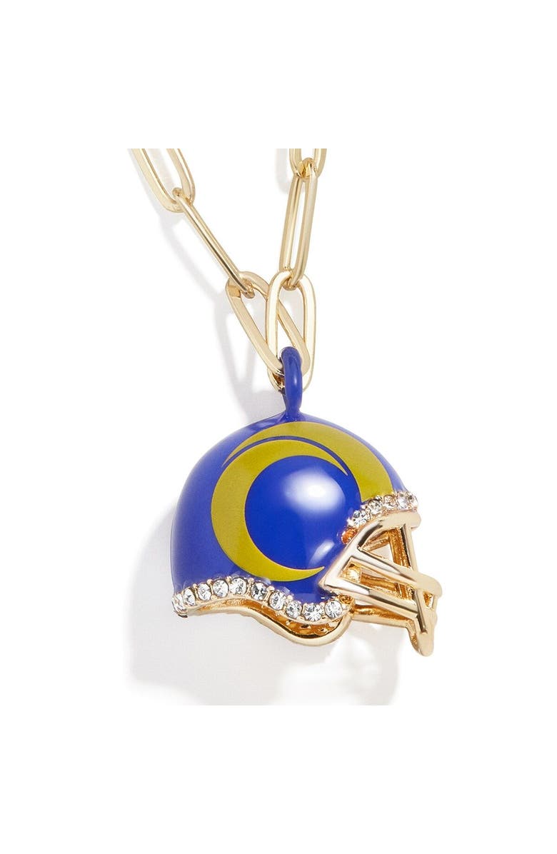 BaubleBar Women's Los Angeles Rams Helmet Charm Necklace, Main, color,