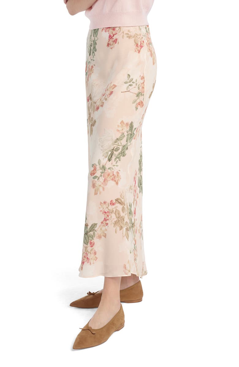 Favorite Daughter The Favorite Floral Maxi Skirt, Alternate, color, Light Peach Rose G