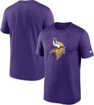 Nike Men's Nike  Purple Minnesota Vikings Legend Logo Performance T-Shirt