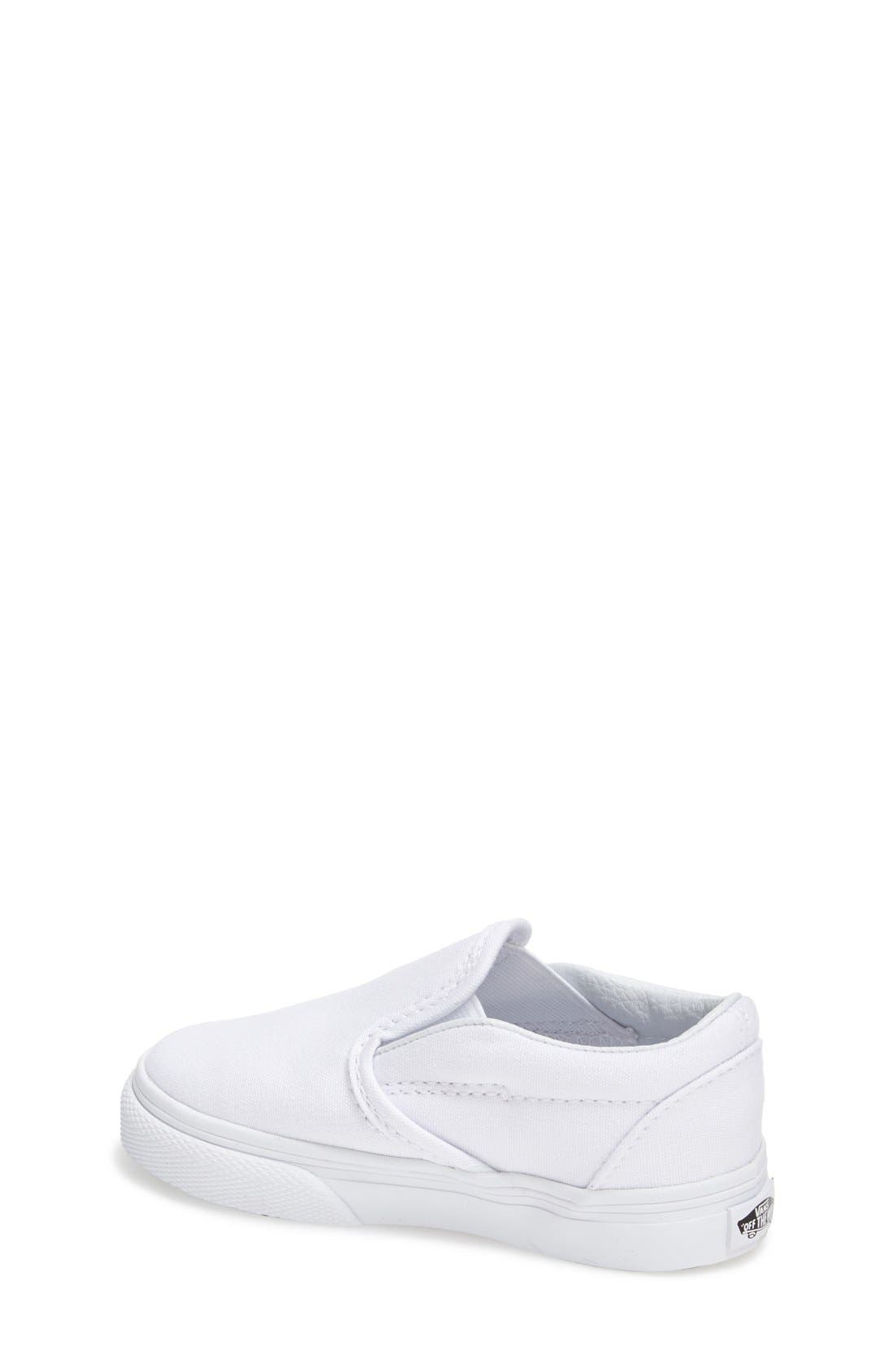 Classic Slip-On, Alternate, color, TRUE WHITE