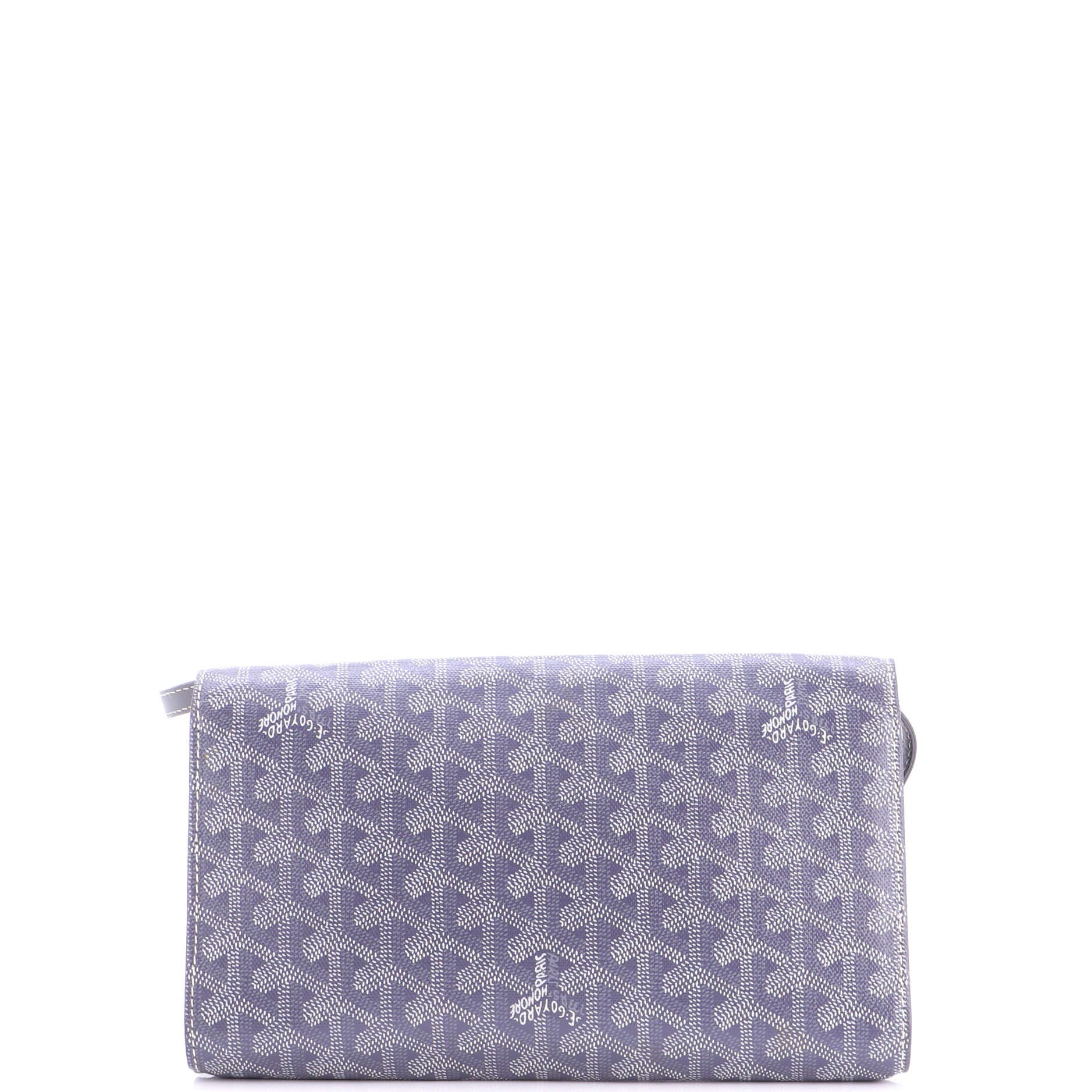 Monte Carlo Clutch with Strap Coated Canvas PM, Alternate, color, Grey