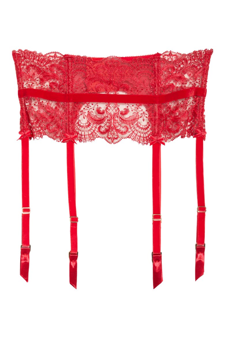 Nom de Plume Suspender Belt, Alternate, color, FLAME