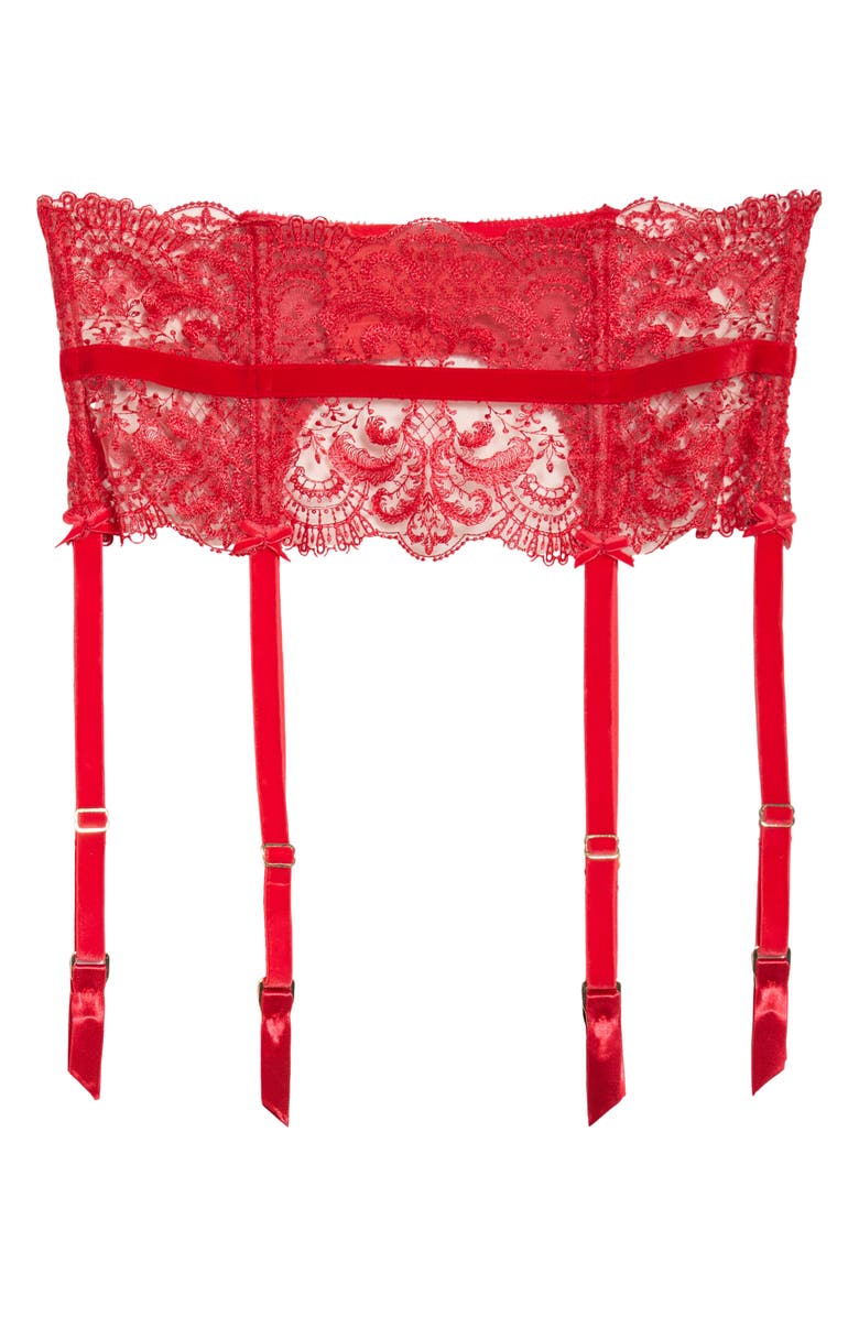 Dita Von Teese Nom de Plume Suspender Belt, Alternate, color, Flame