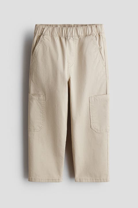 Cotton Twill Cargo Joggers
