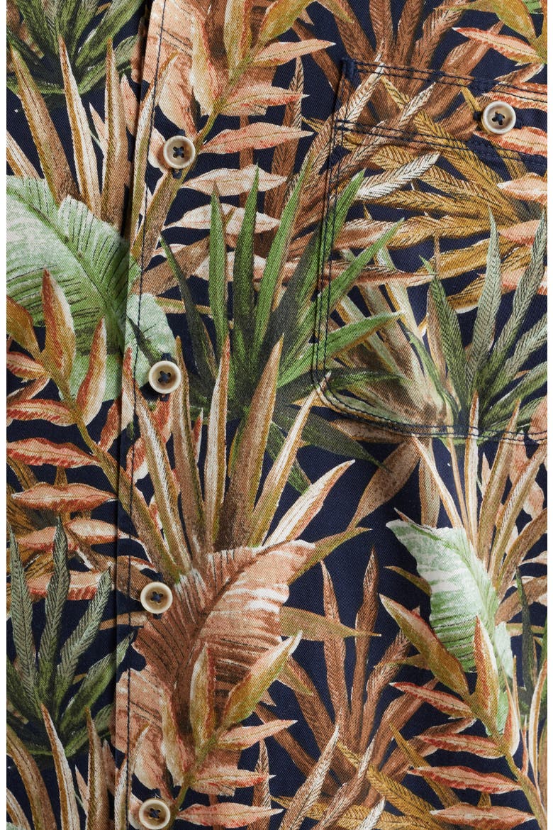 Tortola Jungle Trek Short Sleeve Button-Up Shirt, Alternate, color, OLIVE TREE