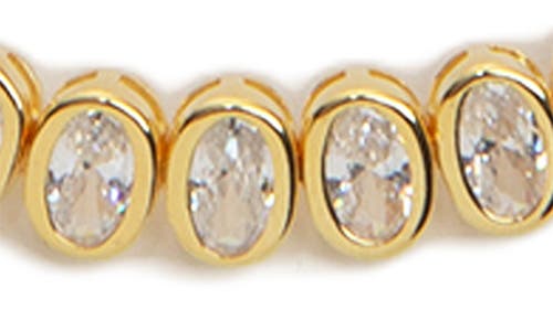 ARGENTO VIVO ARGENTO VIVO STERLING SILVER OVAL CUBIC ZIRCONIA LINE BRACELET