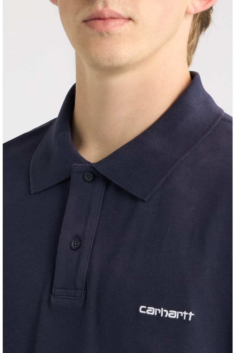 Painter Cotton Piqué Polo, Alternate, color, DARK NAVY