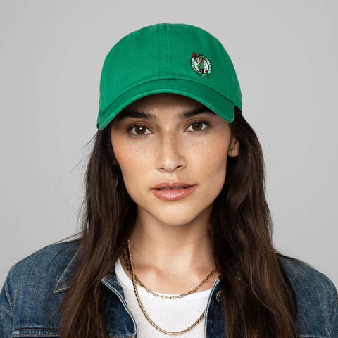 Women's Mitchell & Ness Kelly Green Boston Celtics Micro Lefty Adjustable Hat