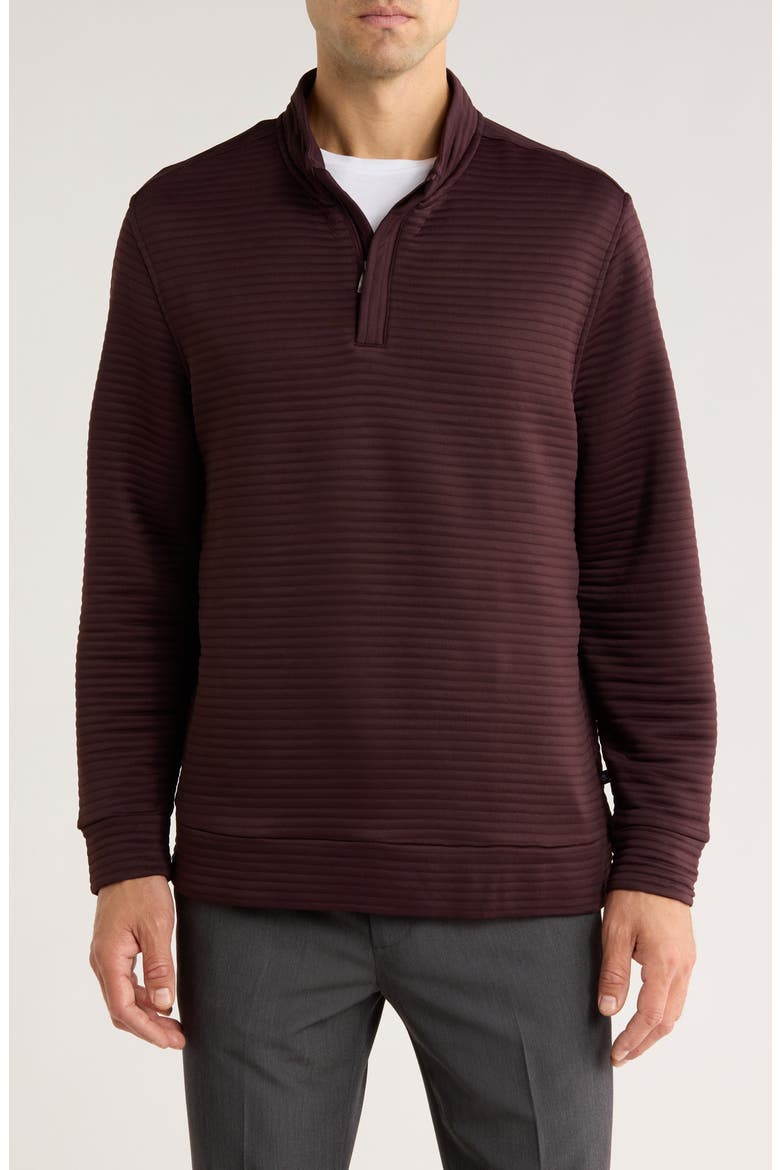 Diego Quarter Zip Sweatshirt, Main, color, PORT