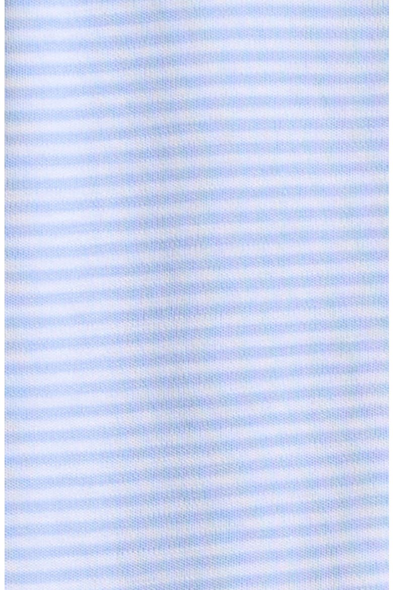 Stripes Convertible Pima Cotton Gown, Alternate, color, LIGHT BLUE