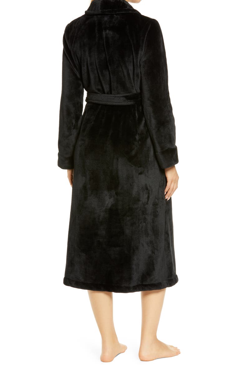 Bliss Plush Robe, Alternate, color, BLACK