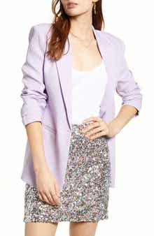 Endless Rose Tailored Single Button Blazer
