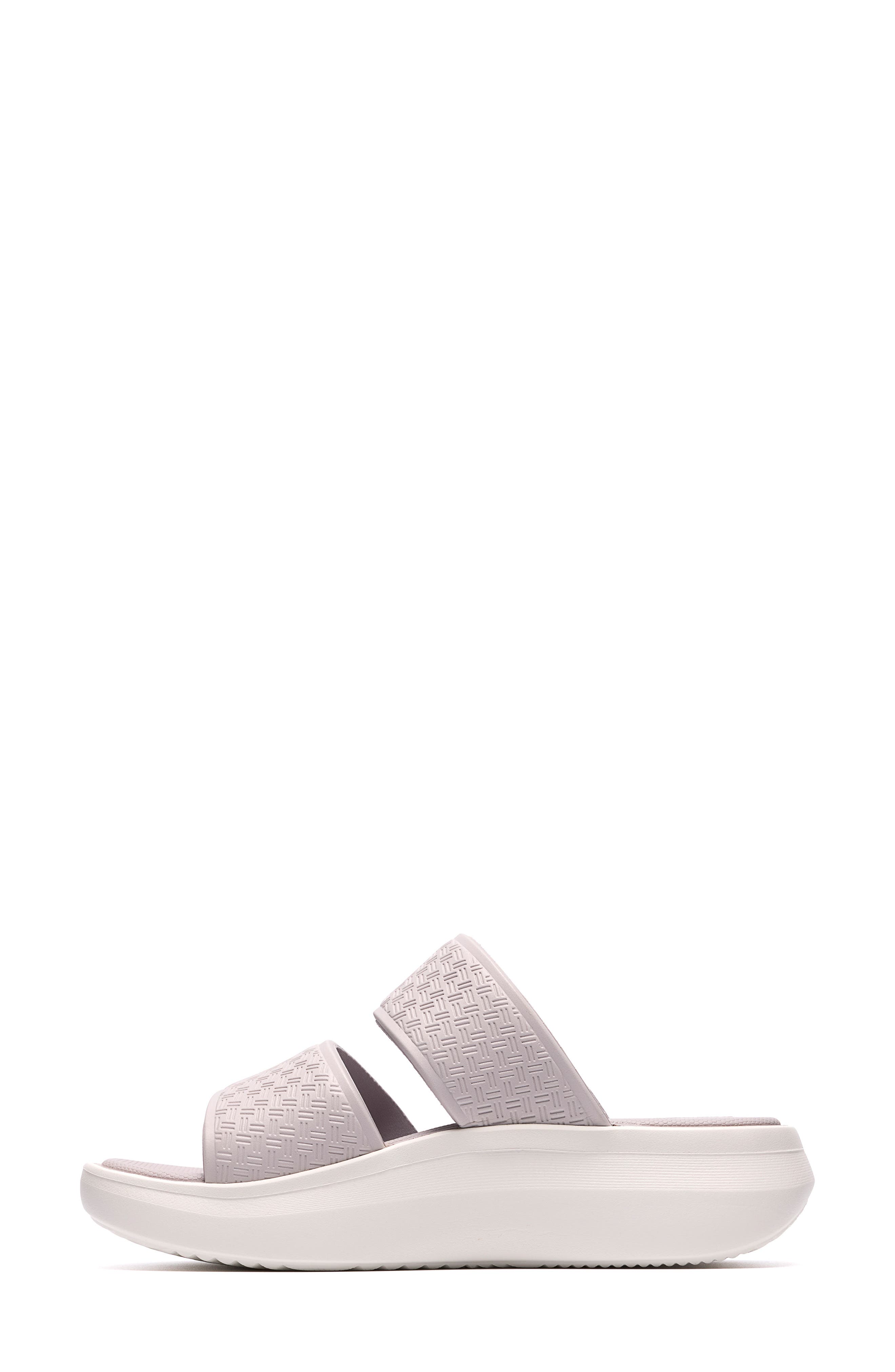 Solevana Star Platform Slide Sandal, Alternate, color, PALE GREY
