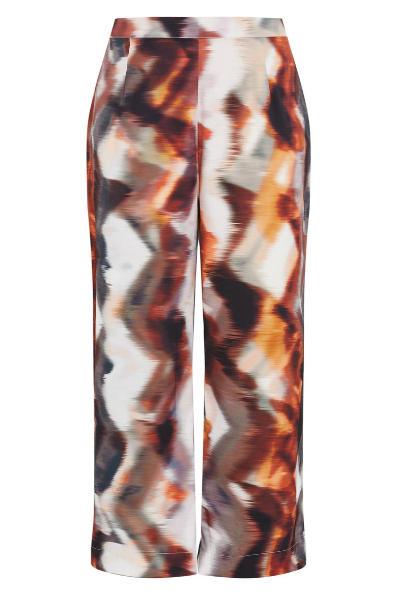 Mira Printed Wide Leg Pants, Alternate, color, GEO PRINT