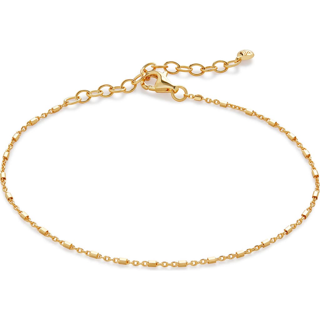Monica Vinader Station Chain Bracelet In Gold