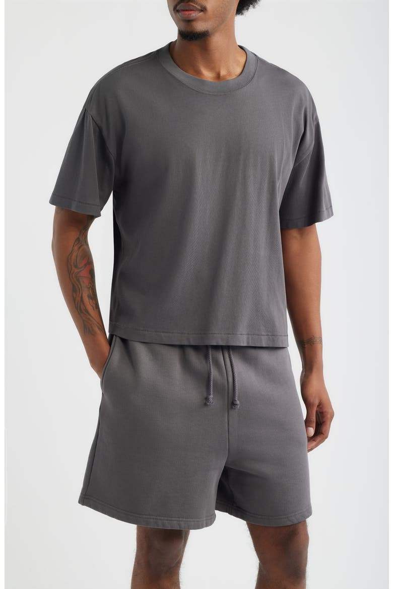 Crop Hill Tee, Main, color, VINTAGE GREY