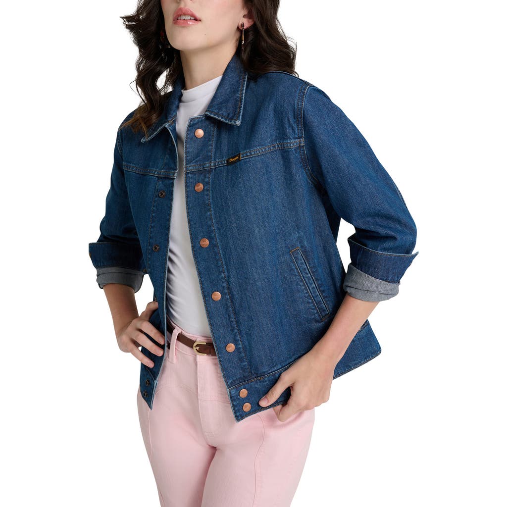 Wrangler X Stranger Things Nancy Denim Jacket In Blue