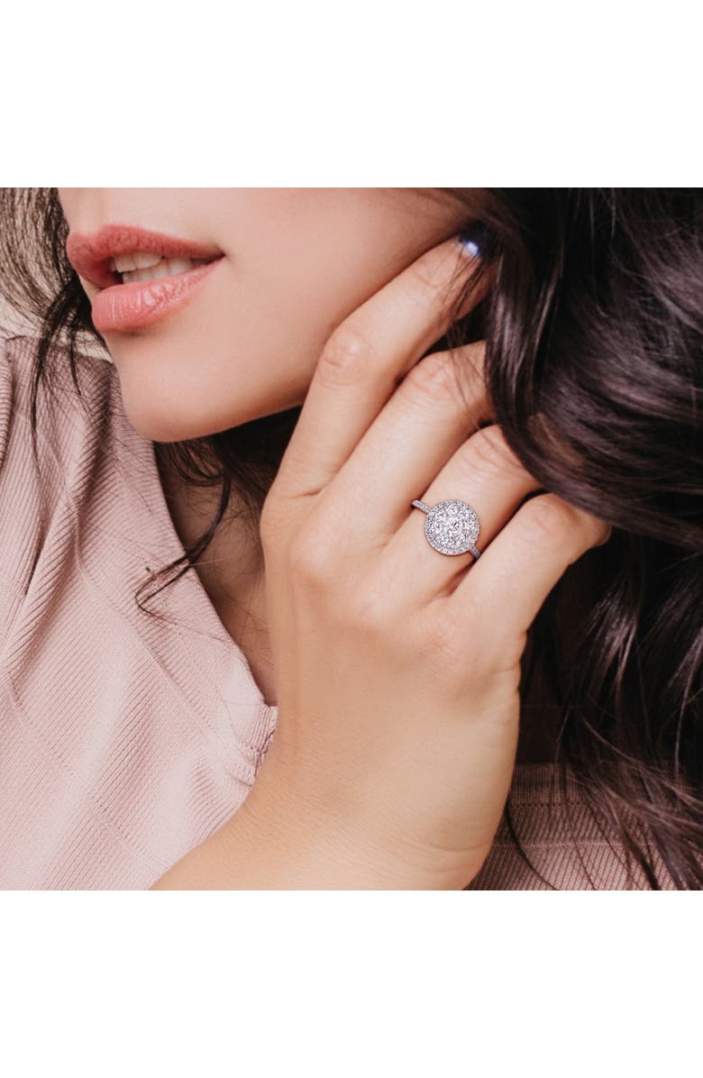 Julianna B. Diamond Composite Halo Ring 10k White Gold, Alternate, color, 10K White Gold