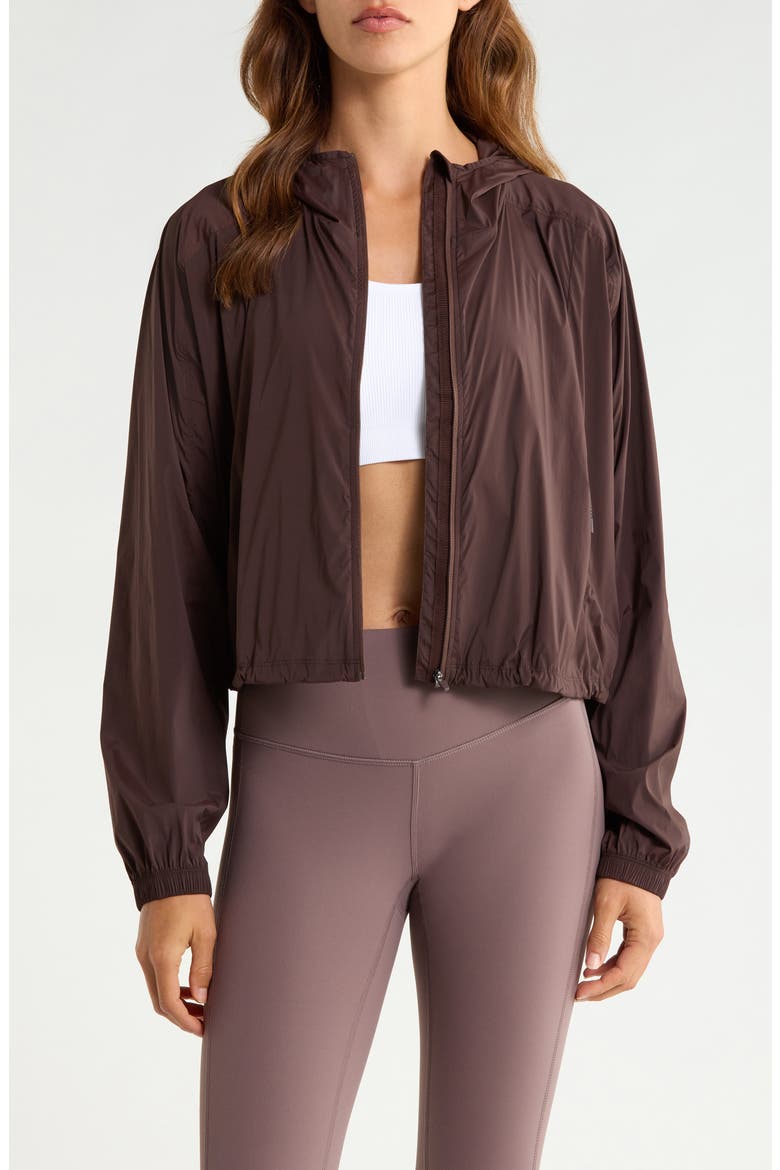 Places to Go Water Repellent Jacket, Main, color, COCOA PLUM