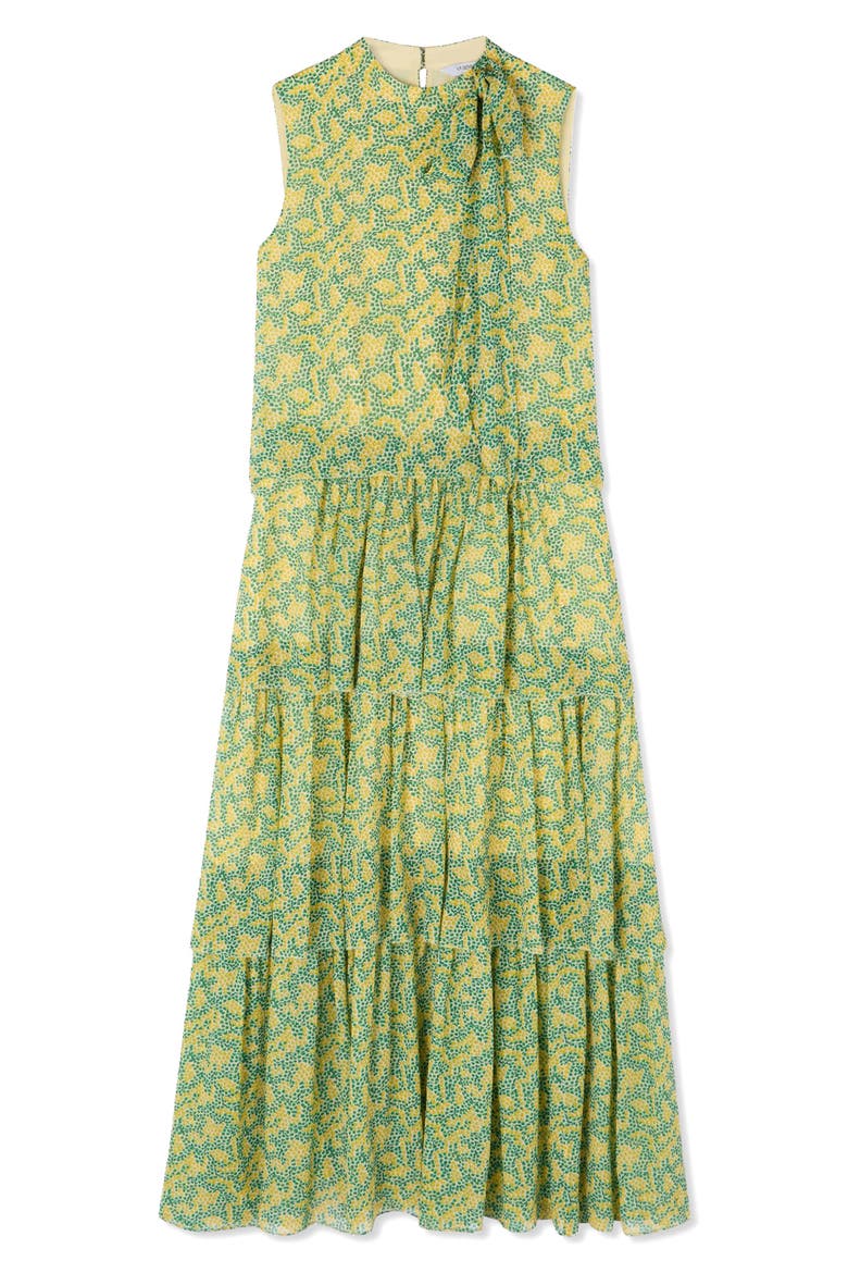 Kristen Tiered Maxi Dress, Alternate, color, YELLOW MULTI