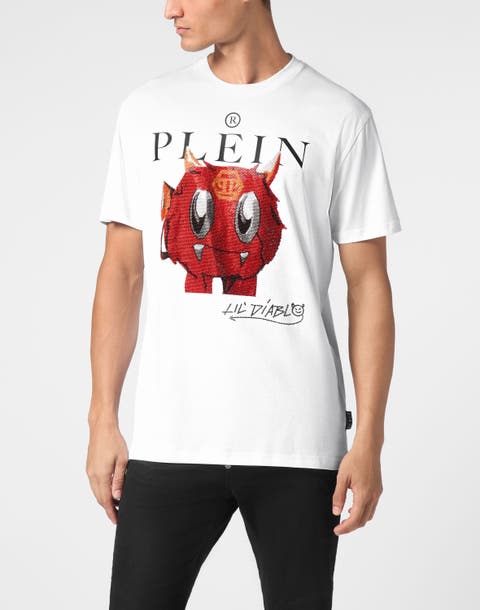 T-Shirt Round Neck Ss Crystal Monster Men