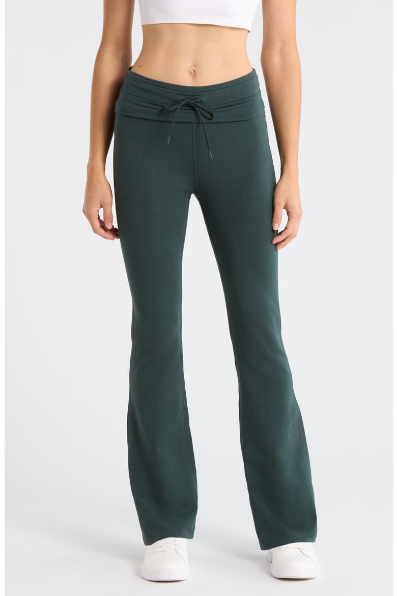 Weekend French Terry Pants, Main, color, GREEN TIMBER