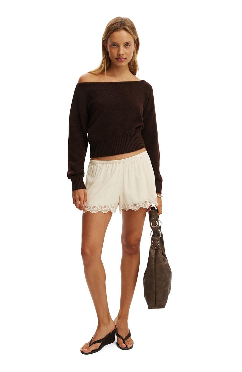 Cotton On Women's Luxe Slouchy Knit, Alternate, color, Dark Oak